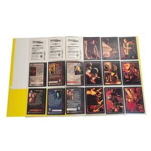 The Crow City Of Angels Trading Cards Lot Of 42 With 3 Tattoos And Binder NM